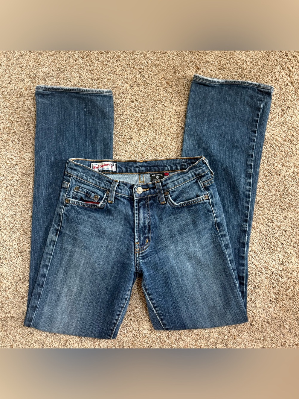 Red Engine Vintage Y2K Bootcut Jeans Size 27